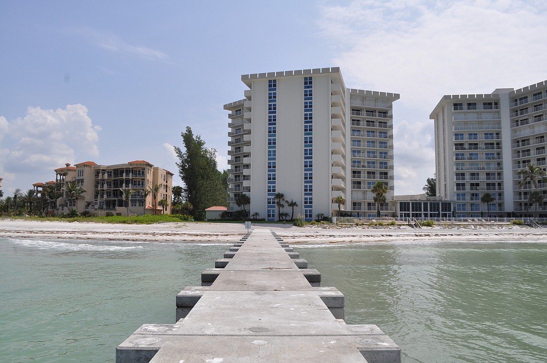 Groins like the two groins installed at The Islander Club are being proposed on the north end of Longboat Key.