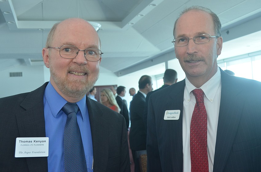 Thomas Kenyon of Florida Long Term Care Planners and Rob Laidlaw of Insignia Bank