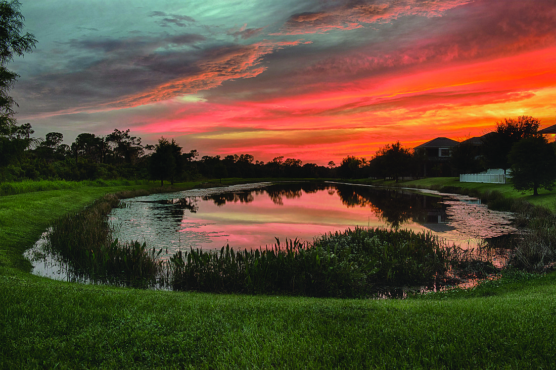 Stacy White submitted this sunset photo, taken in Greenbrook after an evening rainfall.