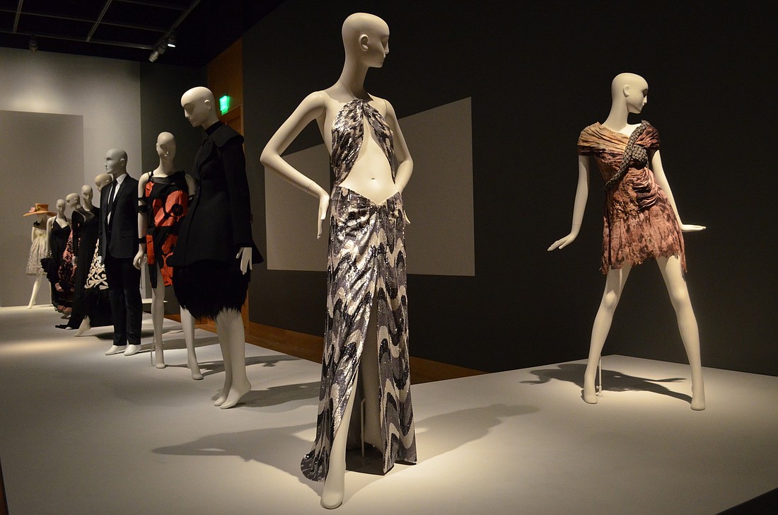 These pieces are featured in the runway portion of "Icons of Style: Makers, Models and Images."