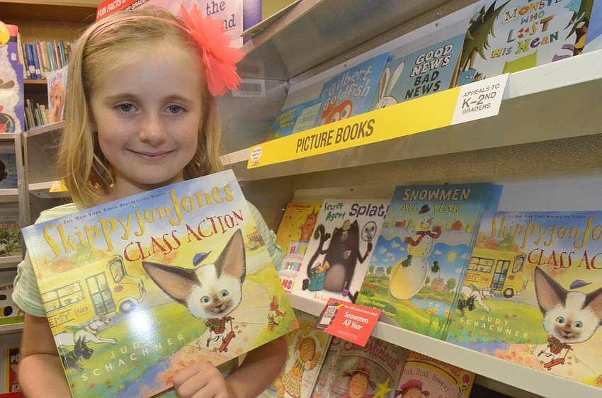 Raynor, 7, says she really likes this book.