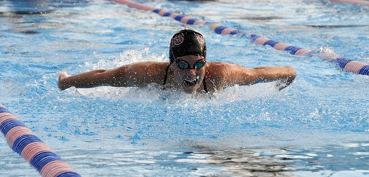 Riverview Highâ€™s Niamh Oâ€™Grady finished second in the 100-yard butterfly.