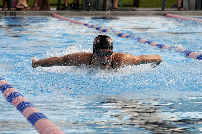 Riverview Highâ€™s Niamh Oâ€™Grady finished second in the 100-yard butterfly.