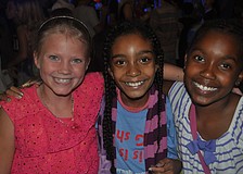 Sage Arnish, Ashley Janeck and Ta'nya Bell took time out from dancing for a photo