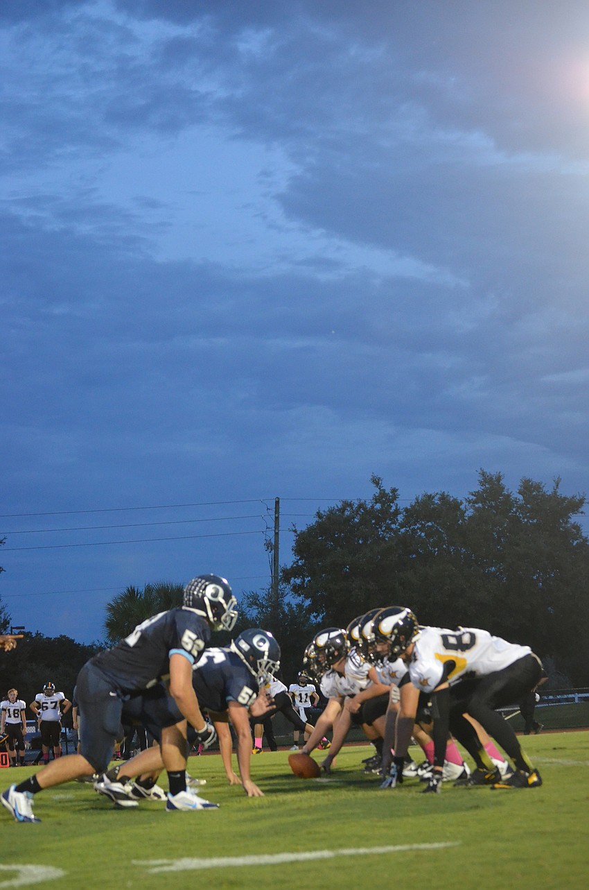 ODA and Bishop Verot face off at the start of a play.