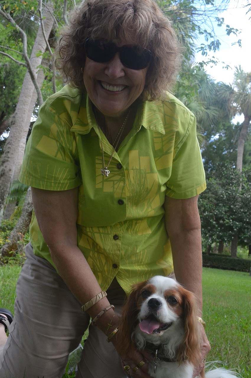 Sue Kerzisnik and her 5 â€“ year old Cavalier King Charles Spaniel Bailey