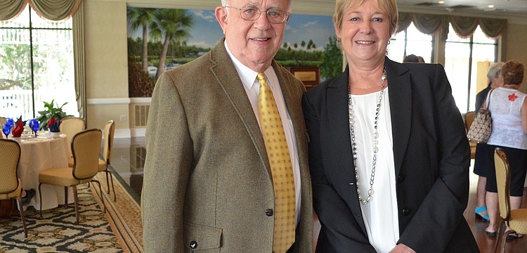 Longboat Key Democratic Club President Murray Blueglass and Sarasota County Supervisor of Elections Kathy Dent