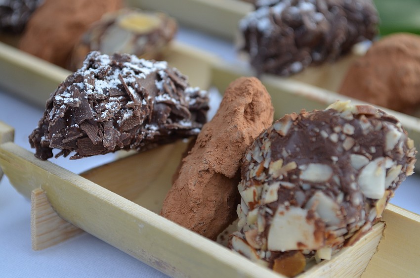 Truffles: Belgium butter coffee, and praline