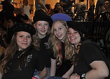 Alex Finnerty, Grace Castilow, Ashley Abrams and Jordana Gentile read some of their poetry