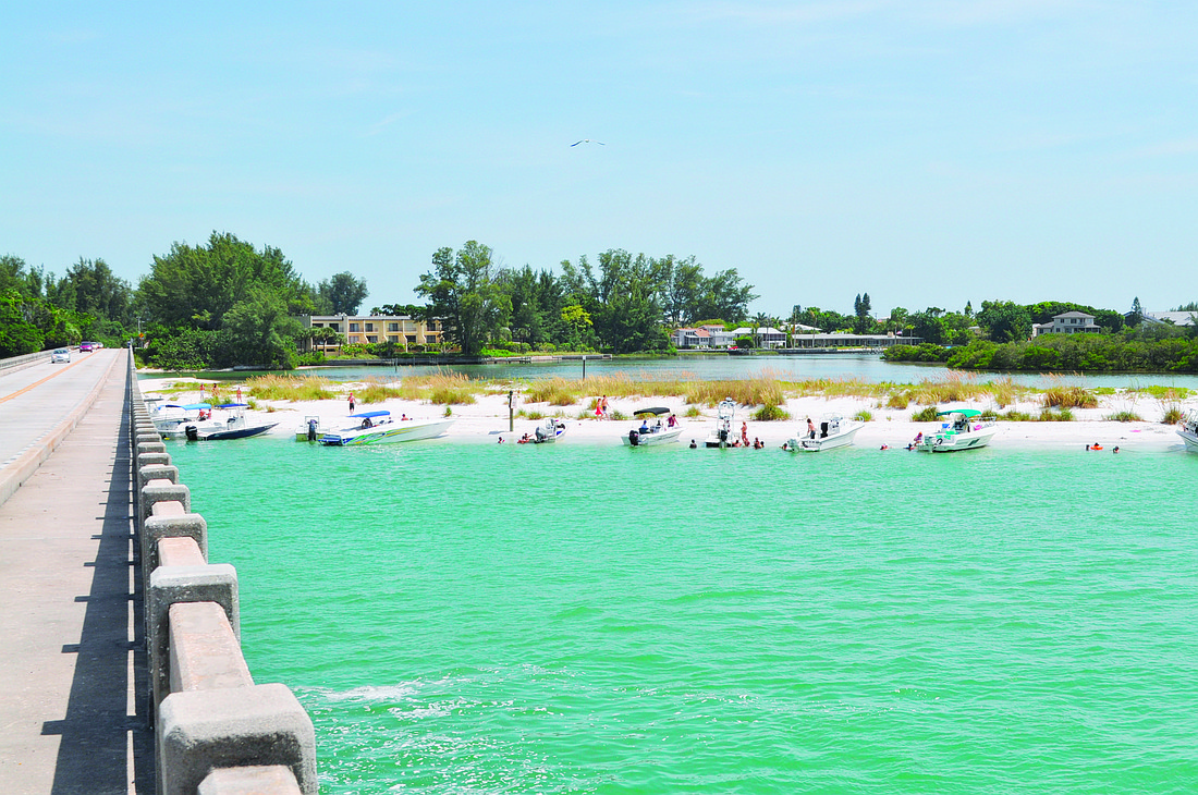 Beer Can Island is a popular spot for boaters, particularly during weekends.