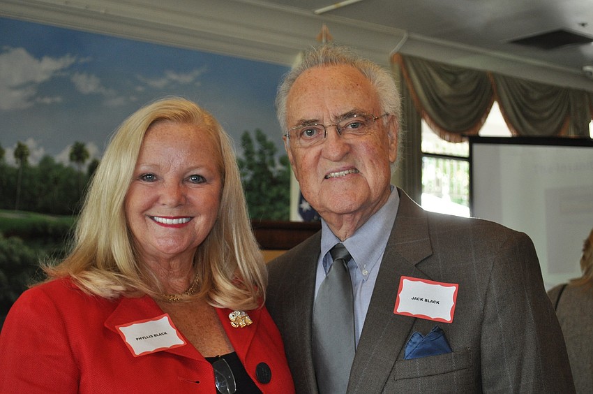 Club President Phyllis Black with husband, and club Vice President, Jack
