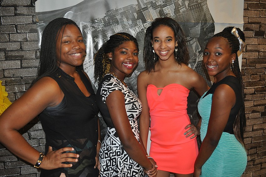 Bruyonna Graneum, a sophomore, freshmen Duraia Cox-Gibson and Precious Mitchell and sophomore Emaya Austin