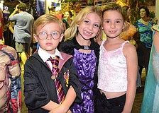 Jake McDonald, Lilah Davenport and Molly Dillon at Mote's Night of Fish, Fun and Fright.