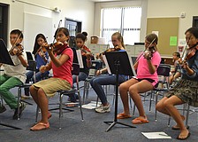 Students ages 10 to 13 have a breakout session with a Sarasota private teacher Cynthia Wiley.