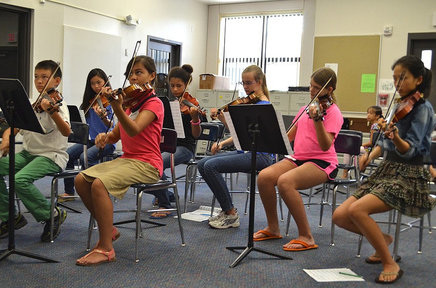 Students ages 10 to 13 have a breakout session with a Sarasota private teacher Cynthia Wiley.