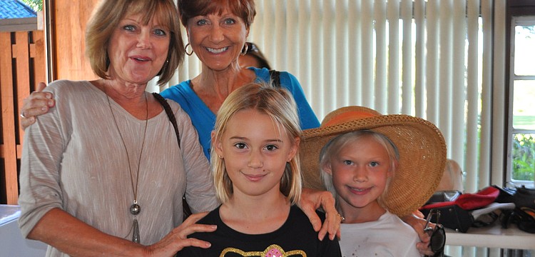 Nancy Mynatt, Sandra Delaney with Madison and Katherine Lee