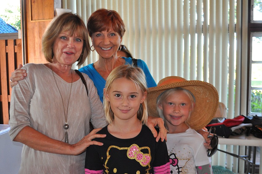 Nancy Mynatt, Sandra Delaney with Madison and Katherine Lee