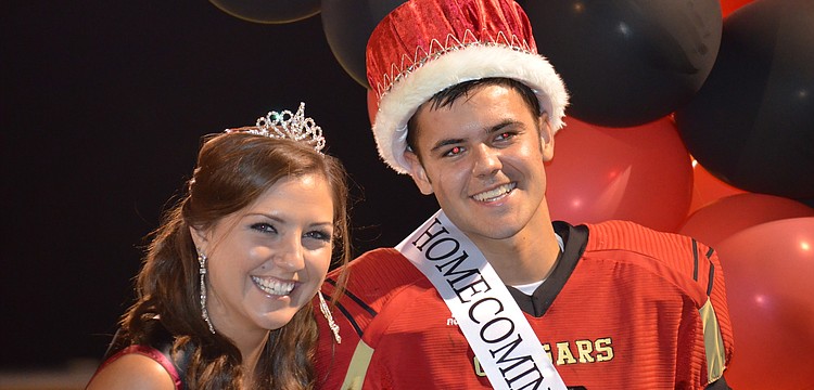 Brooke Devine and boyfriend John Rodman were announced Cardinal Mooney Homecoming King and Queen