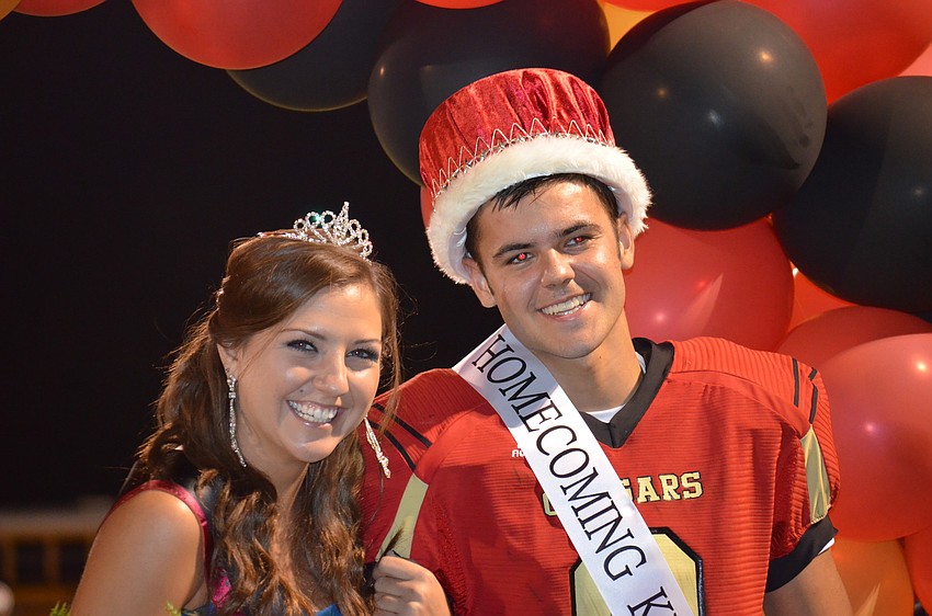 Brooke Devine and boyfriend John Rodman were announced Cardinal Mooney Homecoming King and Queen