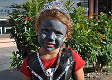 Ivylene Gill, 4, smiles for candy.