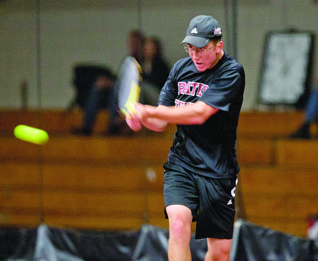 Courtesy photo. Timmy Berg played tennis for Cardinal Mooney for four years before moving on to Bates College in Lewiston, Maine.