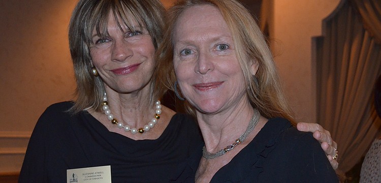 City Commissioner Suzanne Atwell with JoAnne DeVries