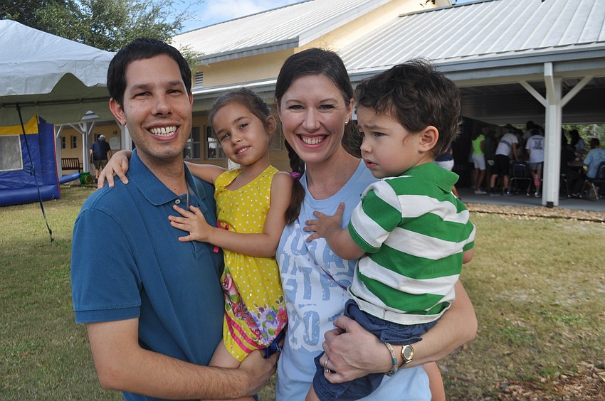 Brian Hersh came out with his family: Lillian, Lauren and Gideon.