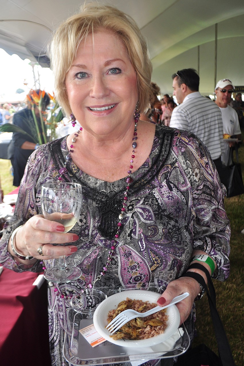 Clare Donofrio sampled food and wine.