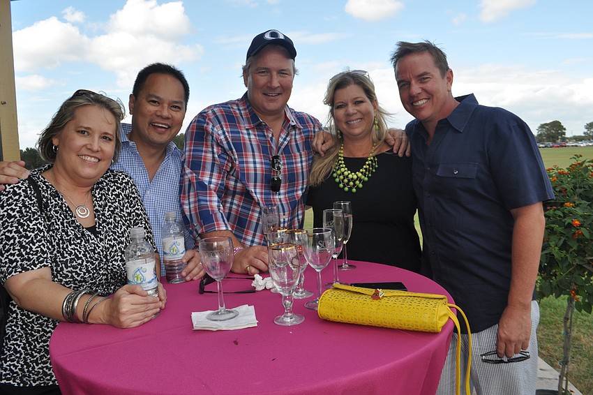 Karin and Alan Lui, Robin MacDonald and Heather and Josh Kitchner