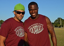 Riverview alumni Trae Gomes, â€™03, and Terry Crenshaw,â€™02