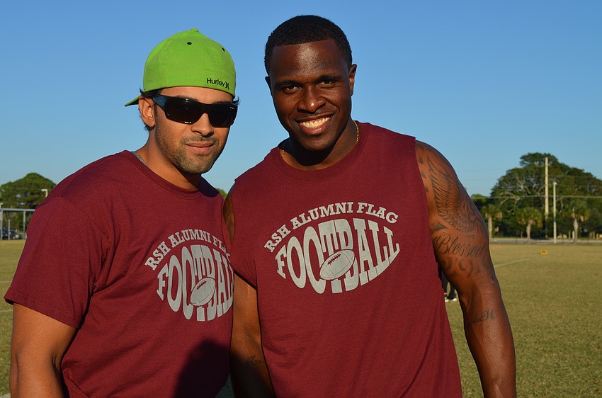 Riverview alumni Trae Gomes, â€™03, and Terry Crenshaw,â€™02
