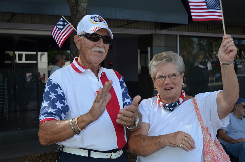 Don and Sherrie Duich cheer