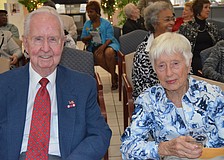 WWII Marine Corps veteran Don Amick and Luise Sheffield