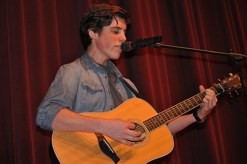 Sam Woolf sang and played a self-written song, â€œThe Same.â€