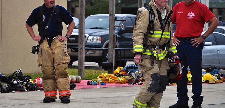 Veteran and student firefighters come together to compete.