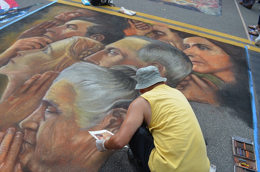 Will Zin works on Norman Rockwellâ€™s Freedom of Worship