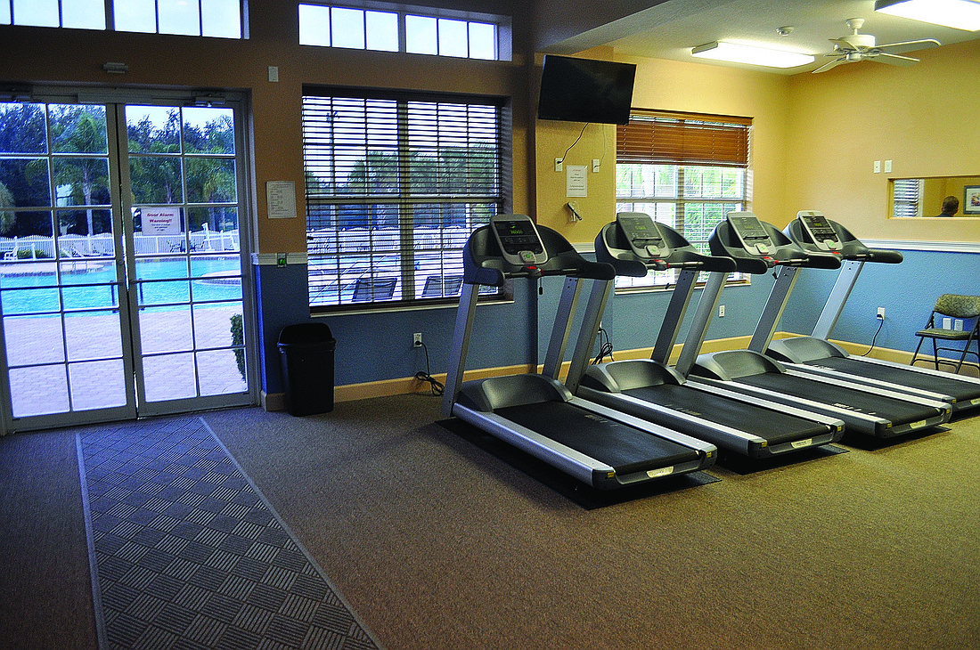 GreyHawk LandingÃ¢â‚¬â„¢s original amenitiy center has been converted into a fitness center for residents.