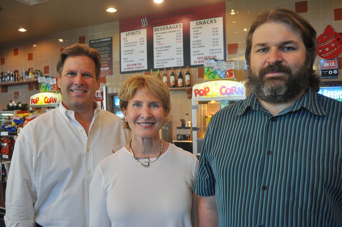 Mark Troy, Patricia Woodruff and Heath Jordan, with ManaSota Films, meet monthly in Lakewood Ranch Cinemas to critique each otherÃ¢â‚¬â„¢s work on the big screen and to pool the talents of the East County filmmaking community.