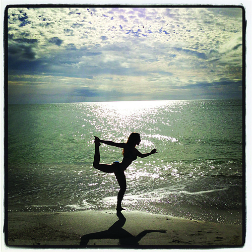 Beth Brewer submitted this photo of her daughter, Marjorie, doing a yoga pose at sunset. The Brewer family was in town for Thanksgiving to visit Virginia Sanders, BethÃ¢â‚¬â„¢s mom and MarjorieÃ¢â‚¬â„¢s grandmother.