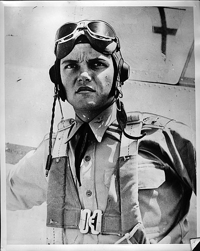 Army Air Corps pilot 1st Lt. James Edmundson in 1941 at Hickam Field before the attack