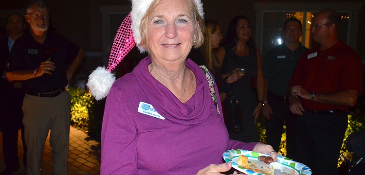 Sandee Davis plays Mrs. Claus for the night.