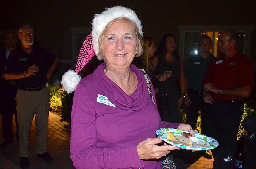 Sandee Davis plays Mrs. Claus for the night.