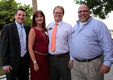 Corey Schaul, Morgan Stanley, Tammy Halsted, St. Armands Travel, Mike Gray, Century 21, and Sam Asfur, Century 21