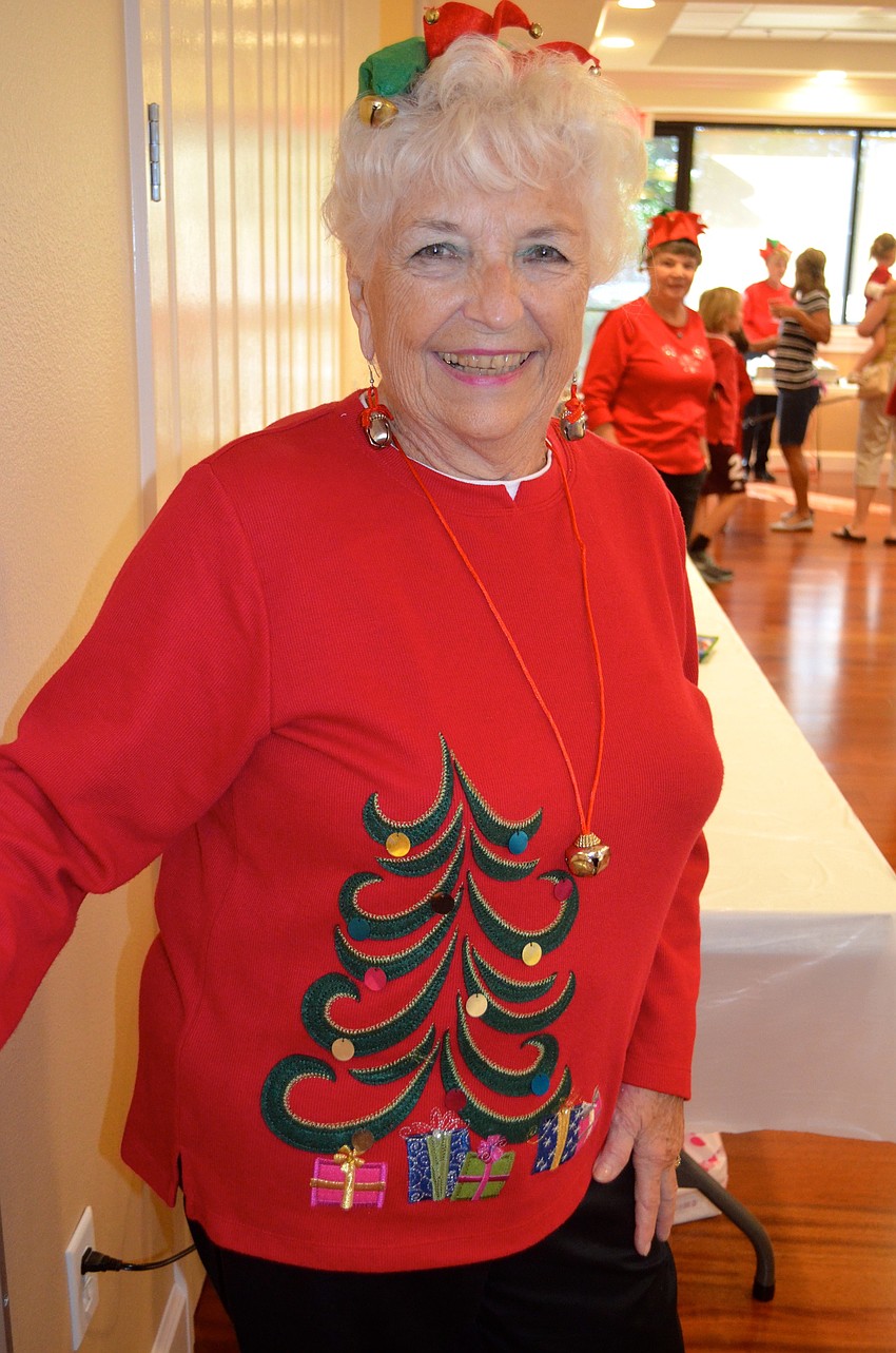 Carol Eichert dresses for the occasion.