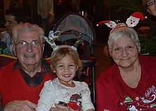 Addison Porfirio with her great grandparents James and Laverne Byerly