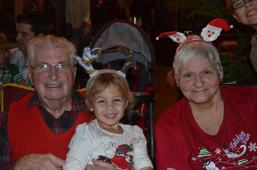 Addison Porfirio with her great grandparents James and Laverne Byerly