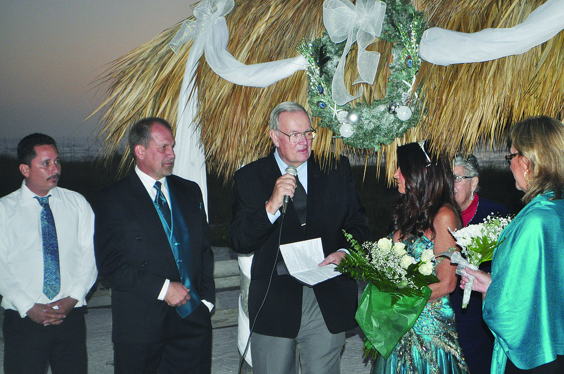 Mark Meador made a commitment to the resort 28 years ago and got a new title at an annual owners party: husband.