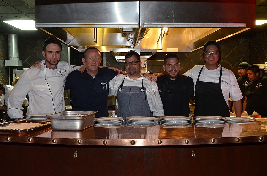 Celebrity chefs Steven Meese, Steve Phelps, Anthony Lamas, Darwin Santa Maria and Diego Oka