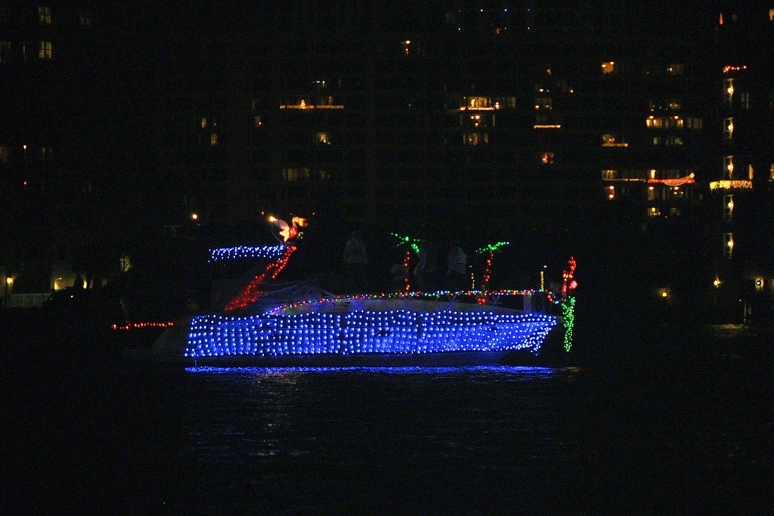 Boats will be covered in Christmas lights and figurines.