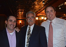 Paul Caragiulo, Jeff LaHurd and Joe Gruters. Gruters says he has waited a long time to become a member and is very excited.